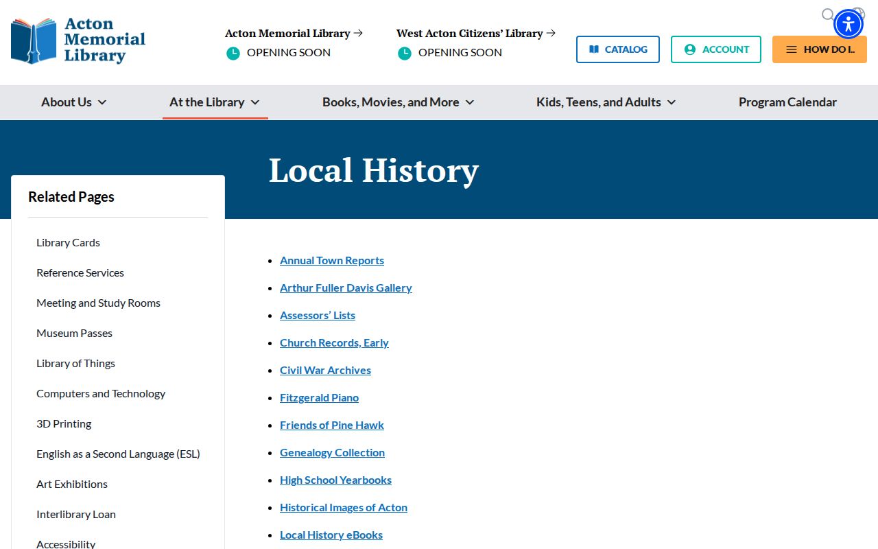Acton city directory research at Acton Memorial Library local-history collection